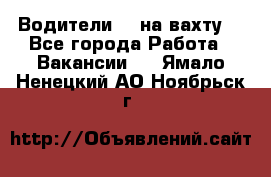 Водители BC на вахту. - Все города Работа » Вакансии   . Ямало-Ненецкий АО,Ноябрьск г.